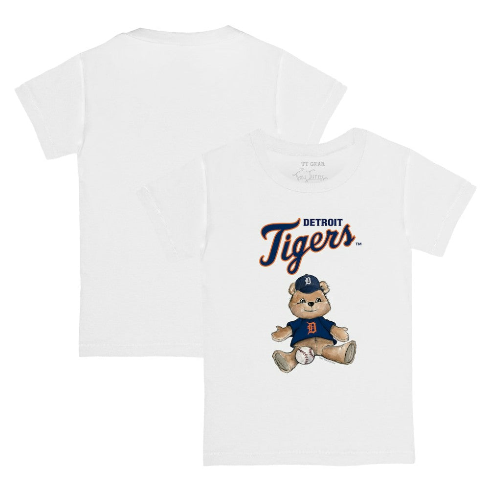 Detroit Tigers Tiny Turnip Youth Teddy Boy T-Shirt - White