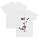 Los Angeles Angels Tiny Turnip Youth Bronto Logo T-Shirt - White