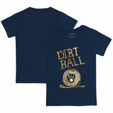 Milwaukee Brewers Tiny Turnip Youth Dirt Ball T-Shirt - Navy