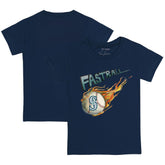 Seattle Mariners Tiny Turnip Youth Fastball T-Shirt - Navy