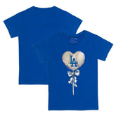 Los Angeles Dodgers Tiny Turnip Youth Heart Lolly T-Shirt - Royal