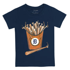 Detroit Tigers Tiny Turnip Youth Hot Bats T-Shirt - Navy