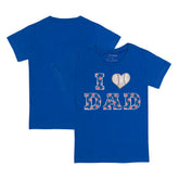 Chicago Cubs Tiny Turnip Youth I Love Dad T-Shirt - Royal