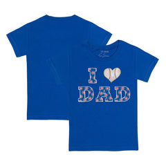 Chicago Cubs Tiny Turnip Youth I Love Dad T-Shirt - Royal