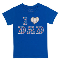 Chicago Cubs Tiny Turnip Youth I Love Dad T-Shirt - Royal