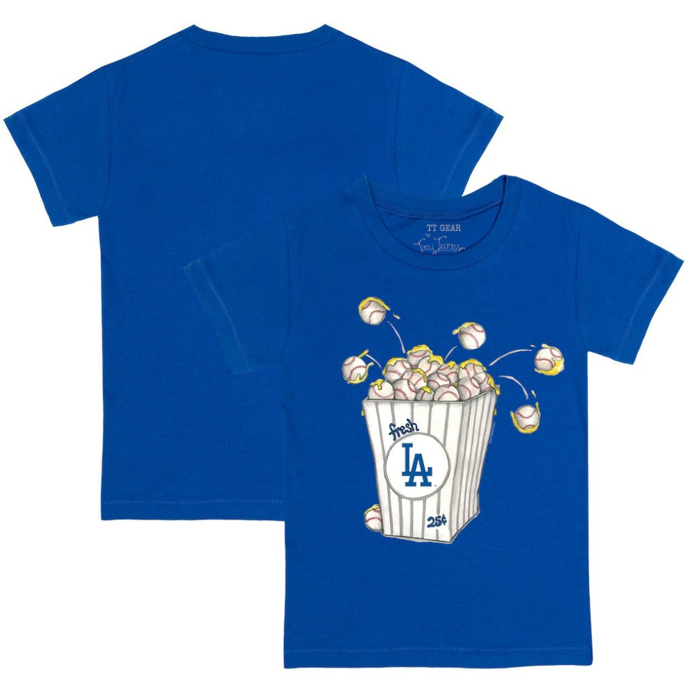 Los Angeles Dodgers Tiny Turnip Youth Popcorn T-Shirt - Royal