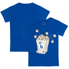 Los Angeles Dodgers Tiny Turnip Youth Popcorn T-Shirt - Royal