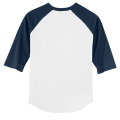 Minnesota Twins Tiny Turnip Youth Popcorn 3/4-Sleeve Raglan T-Shirt - White/Navy