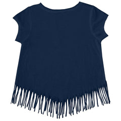 Tampa Bay Rays Tiny Turnip Girls Youth Prism Arrows Fringe T-Shirt - Navy
