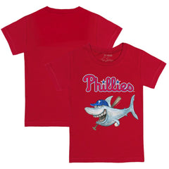 Philadelphia Phillies Tiny Turnip Youth Shark T-Shirt - Red