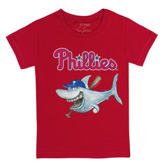 Philadelphia Phillies Tiny Turnip Youth Shark T-Shirt - Red