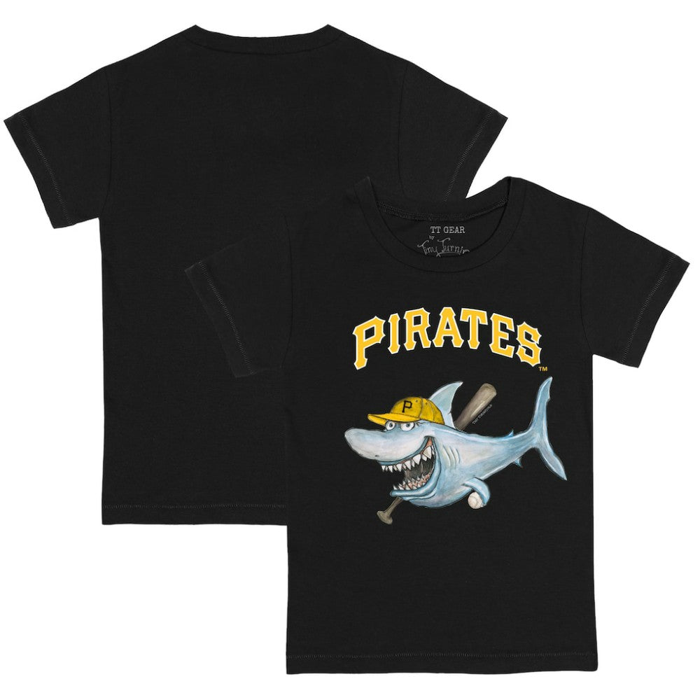 Pittsburgh Pirates Tiny Turnip Youth Shark T-Shirt - Black