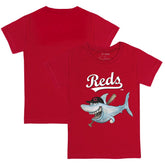 Cincinnati Reds Tiny Turnip Youth Shark T-Shirt - Red