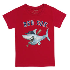 Boston Red Sox Tiny Turnip Youth Shark T-Shirt - Red