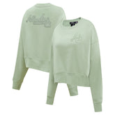 Atlanta Braves Pro Standard Women's Fleece Pullover Sweatshirt - Green