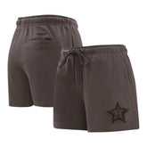 Houston Astros Pro Standard Women's Neutral Fleece Shorts - Brown