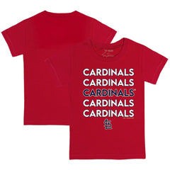 St. Louis Cardinals Tiny Turnip Youth Stacked T-Shirt - Red