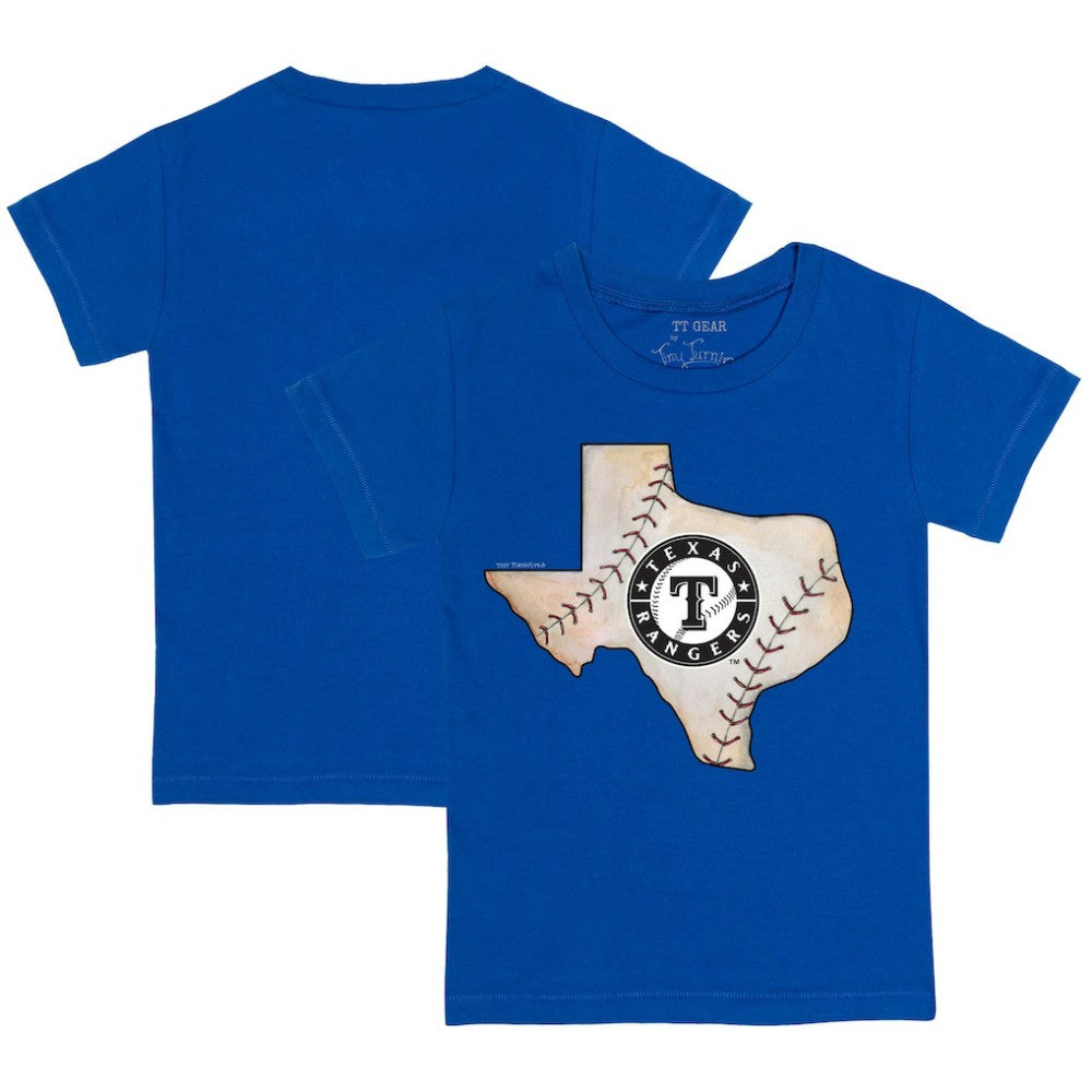 Texas Rangers Tiny Turnip Youth State Outline T-Shirt - Royal