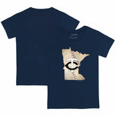 Minnesota Twins Tiny Turnip Youth State Outline T-Shirt - Navy
