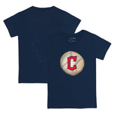 Cleveland Guardians Tiny Turnip Youth Stitched Baseball T-Shirt - Navy
