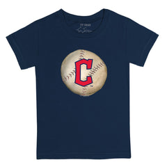 Cleveland Guardians Tiny Turnip Youth Stitched Baseball T-Shirt - Navy