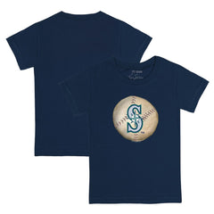Seattle Mariners Tiny Turnip Youth Stitched Baseball T-Shirt - Navy