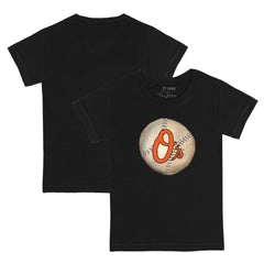 Baltimore Orioles Tiny Turnip Youth Stitched Baseball T-Shirt - Black