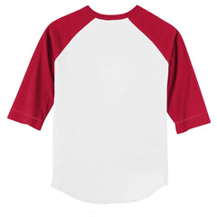 Cincinnati Reds Tiny Turnip Youth Stitched Baseball 3/4-Sleeve Raglan T-Shirt - White/Red