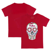 Philadelphia Phillies Tiny Turnip Youth Sugar Skull T-Shirt - Red