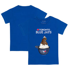 Toronto Blue Jays Tiny Turnip Youth Sundae Helmet T-Shirt - Royal