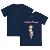 Atlanta Braves Tiny Turnip Youth Triple Scoop T-Shirt - Navy