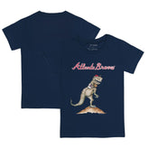 Atlanta Braves Tiny Turnip Youth TT Rex T-Shirt - Navy