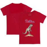 Philadelphia Phillies Tiny Turnip Youth TT Rex T-Shirt - Red