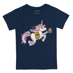 Milwaukee Brewers Tiny Turnip Youth Unicorn T-Shirt - Navy