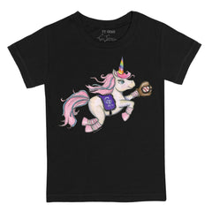 Colorado Rockies Tiny Turnip Youth Unicorn T-Shirt - Black