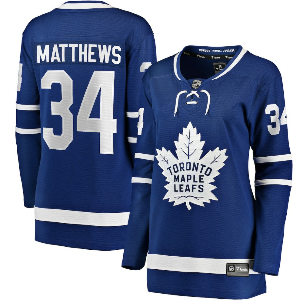 Auston Matthews Toronto Maple Leafs Fanatics Women's Home Breakaway Jersey Blue