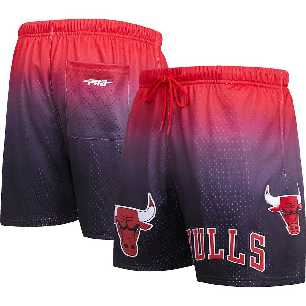 Chicago Bulls Pro Standard Ombre Mesh Shorts - Black/Red online