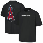 Los Angeles Angels PLEASURES Ballpark T-Shirt - Black
