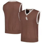 Chicago White Sox PLEASURES Knit V-Neck Pullover Sweater Vest - Brown