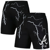 Atlanta Braves PLEASURES Lightning Shorts - Black