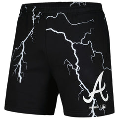 Atlanta Braves PLEASURES Lightning Shorts - Black