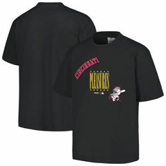 Cincinnati Reds PLEASURES Repurpose T-Shirt - Black