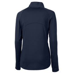 Cleveland Guardians Cutter & Buck Women's Americana Logo Adapt Eco Knit Stretch Recycled Half-Zip Pullover Top - Navy