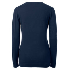 Pittsburgh Pirates Cutter & Buck Women's Americana Logo Lakemont Tri-Blend V-Neck Pullover Sweater - Navy
