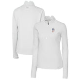 San Francisco Giants Cutter & Buck Women's Americana Logo DryTec Traverse Stretch Quarter-Zip Pullover Top - White