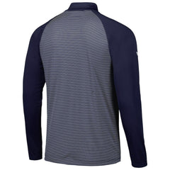 New York Yankees Levelwear Charter Striped Raglan Quarter-Zip Top - Navy