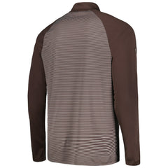 San Diego Padres Levelwear Charter Striped Raglan Quarter-Zip Top - Brown