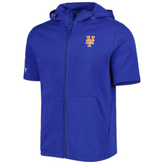 New York Mets Levelwear Recruit Full-Zip Short Sleeve Hoodie - Royal