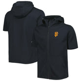 San Francisco Giants Levelwear Recruit Full-Zip Short Sleeve Hoodie - Black
