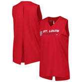 St. Louis Cardinals Levelwear Women's Paisley Chase V-Neck Tank Top - Red